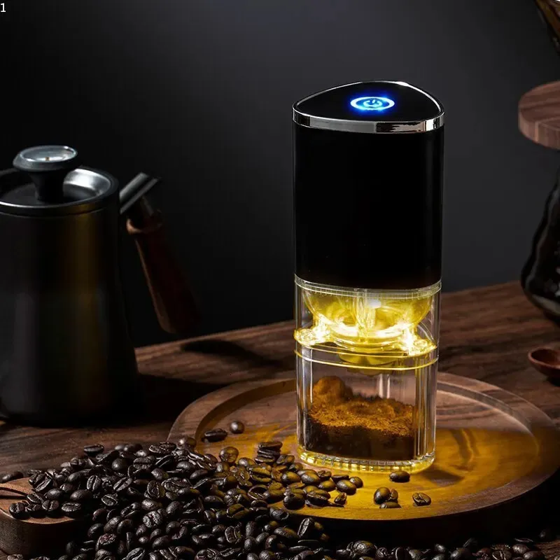 1 PCS Portable Electric Coffee Grinder Type C USB Charge Ceramic Slip Core Home Beans Pulverizer Coffeeware 240407