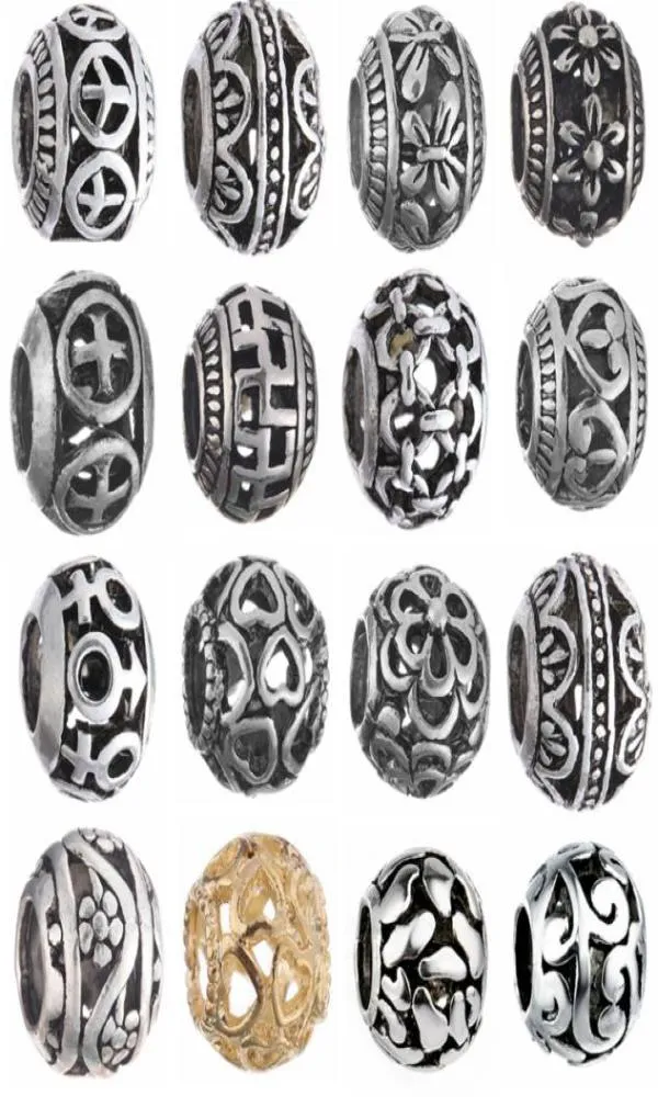 Ancient silver Metals Loose Beads Original Charms Bracelets Pendant Trinket Jewelry For Women DIY Making3989657