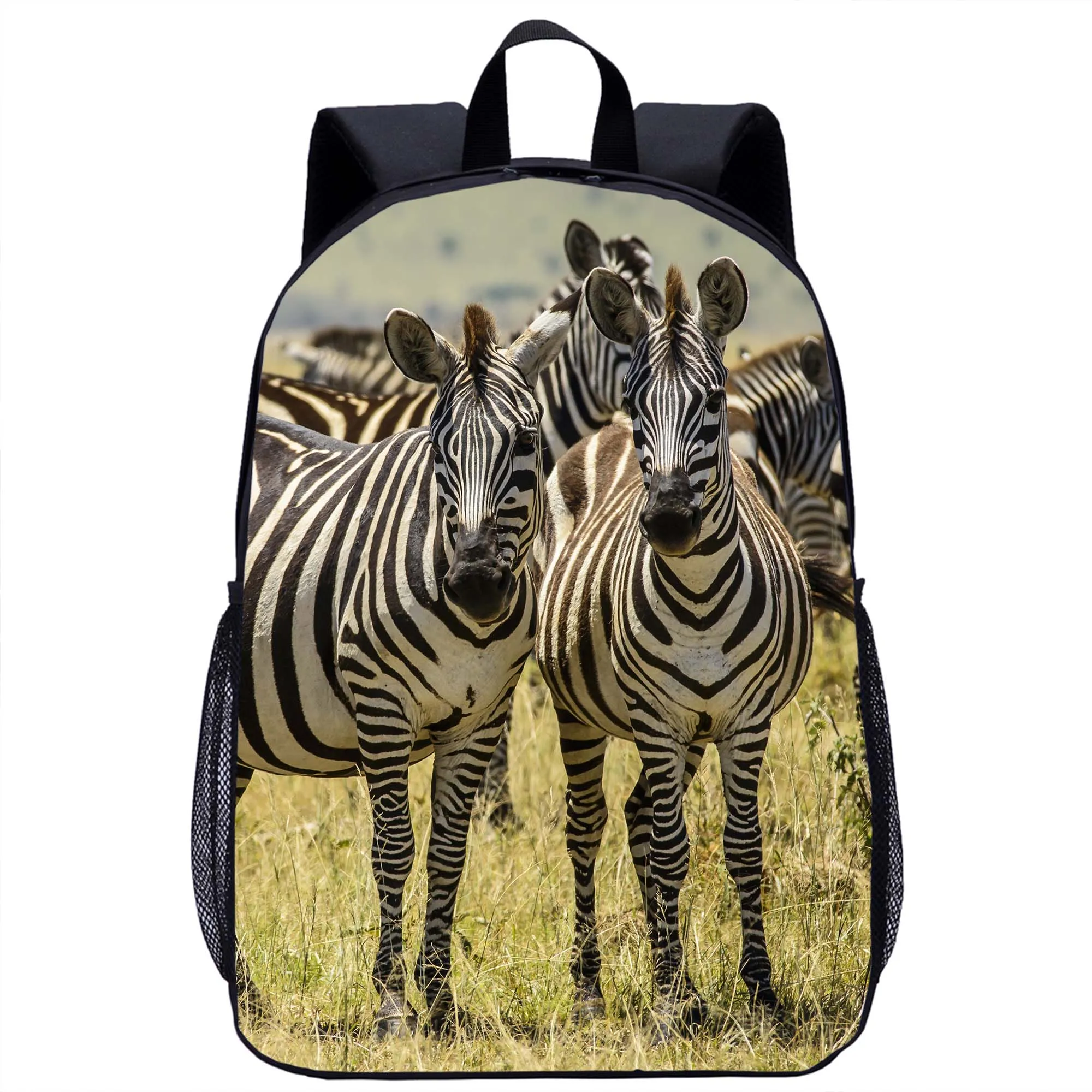 Zebra Print Backpack and Pouch Set Amazon.com: School Backpack Black Zebra Teens Girls Boys  main image 3