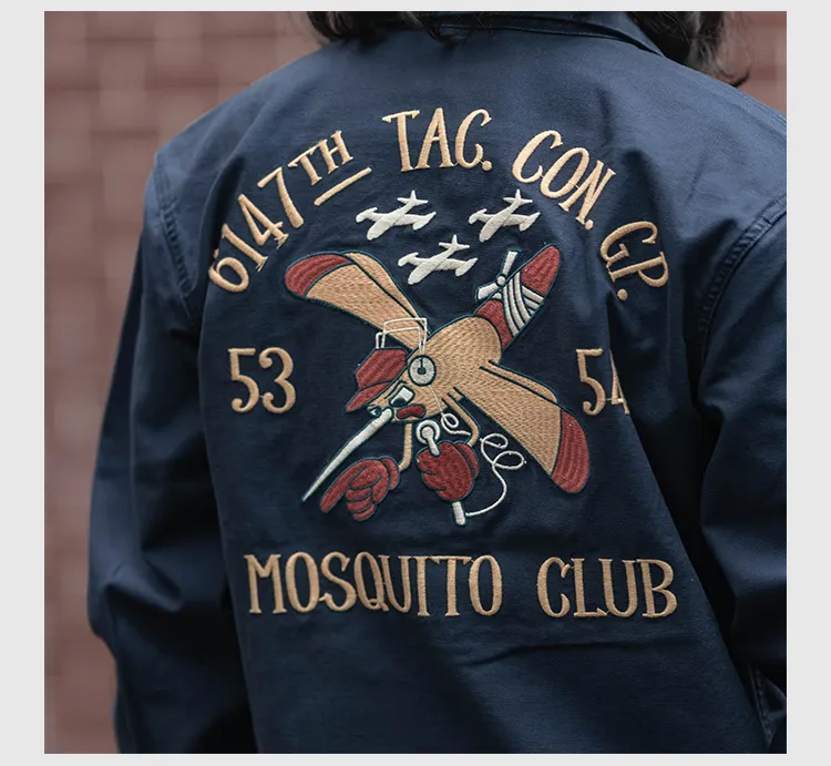 米軍 MOSQUITO CLUB Souvenir Jacket 復刻】 SHEER PEARL MOSQUITO