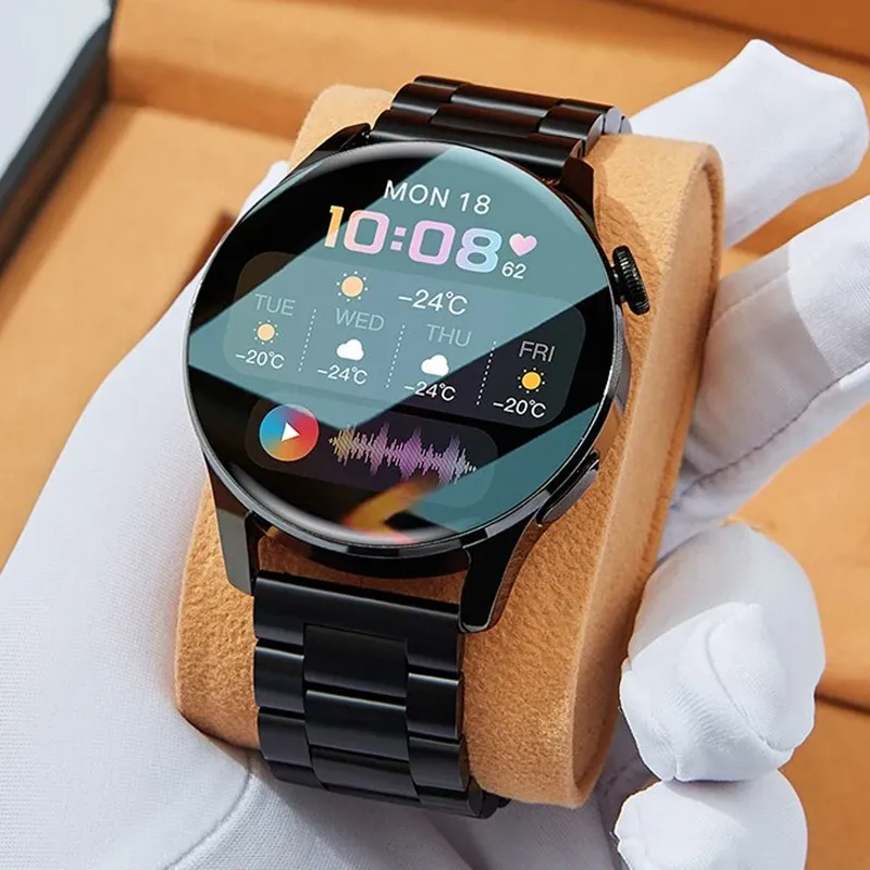 Telefon için Saatler Xiaomi Huawei Android EKG Akıllı İzle Erkekler Android 2022 Bluetooth Çağrı Akıllı Swatch Kan Basıncı Kalp Hızı Erkekler Fitness