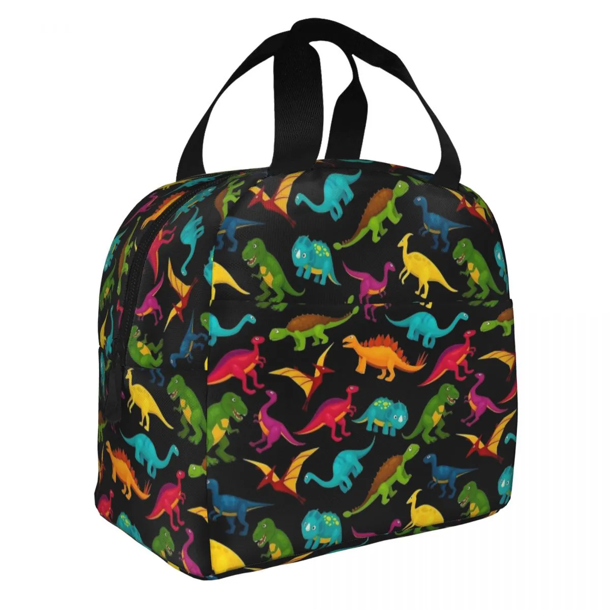 Fun Pattern Rex Dinosaur Bag a aislamiento Gran Bolsa Termal Reutilizable Tota Lunch Baj Beach Picnic Handbags