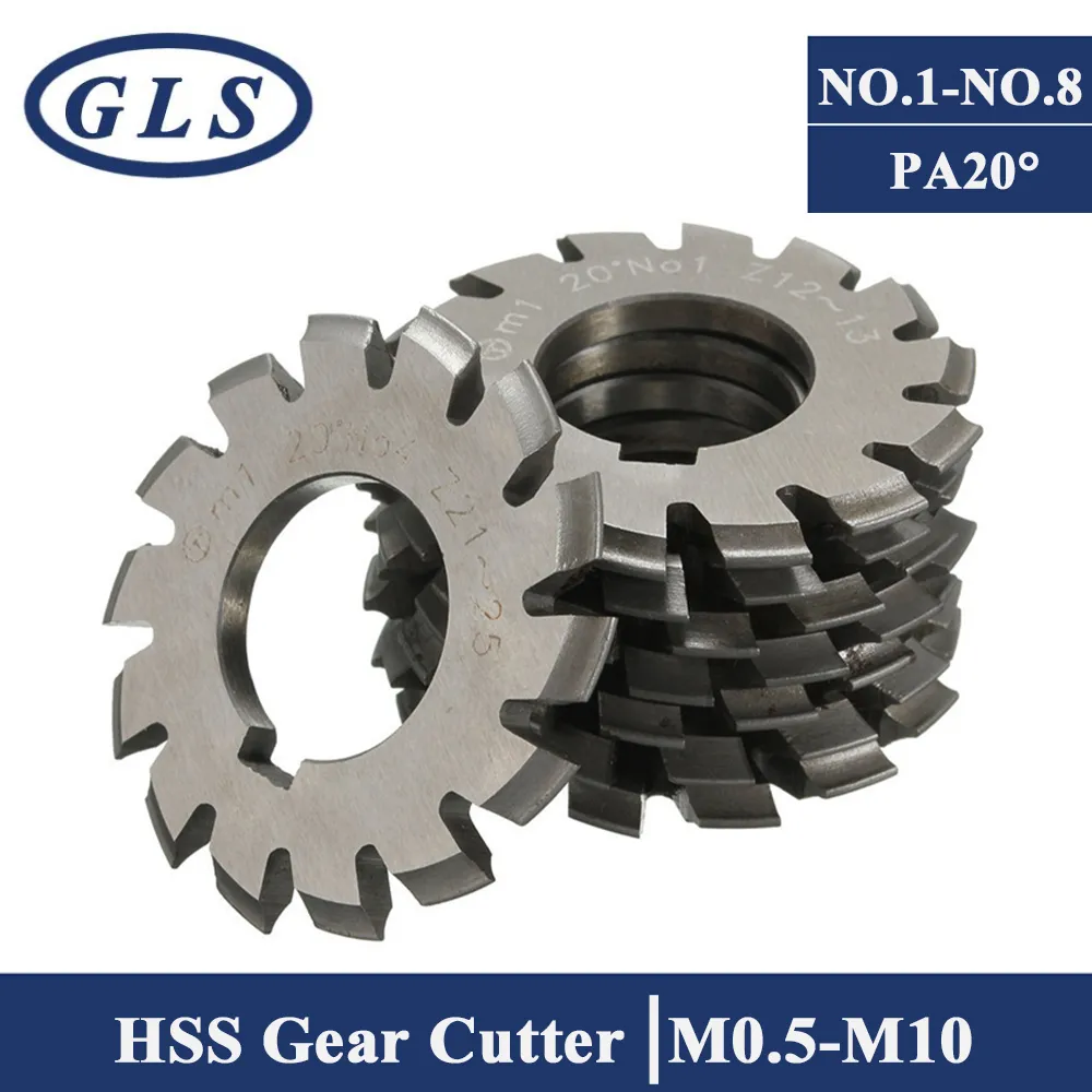 M1 Module Gear Cutting Tools Milling Cutter Modul 1.5 PA20 Bore 22mm ...
