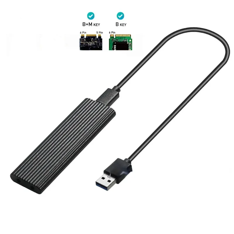 M2 SSD Muhafaza, M.2 NVME NGFF Vaka Kutusu Harici Sabit Sürücü Tip C 3.için Adaptör M.2 NGFF NVME SATA M/B KEY M.2 SSD Kılıfı