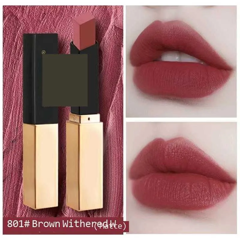 Lippenstift y Marke Lipstick Luxury Girl Cosmetics Lip Beauty Cosmetics # 801 # 802 # 804 Hochwertiges Lippenstift Langzeit wasserdicht