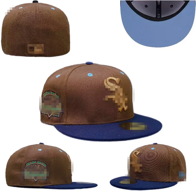 Nieuwe designer maat klassieke fit hoed honkbal hoed volwassen honkbalteam heren en dames volledig gesloten fit maat 7-8 c14
