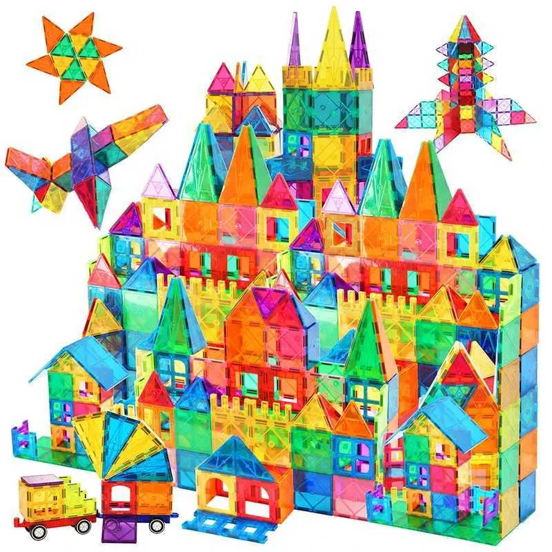 Decompression Toy Blocks Kids Magnet Magnetic Tiles Toys Preschool Stem Construction Designer Building Blocks Bricks Educational Toy For Children Gifts 240412