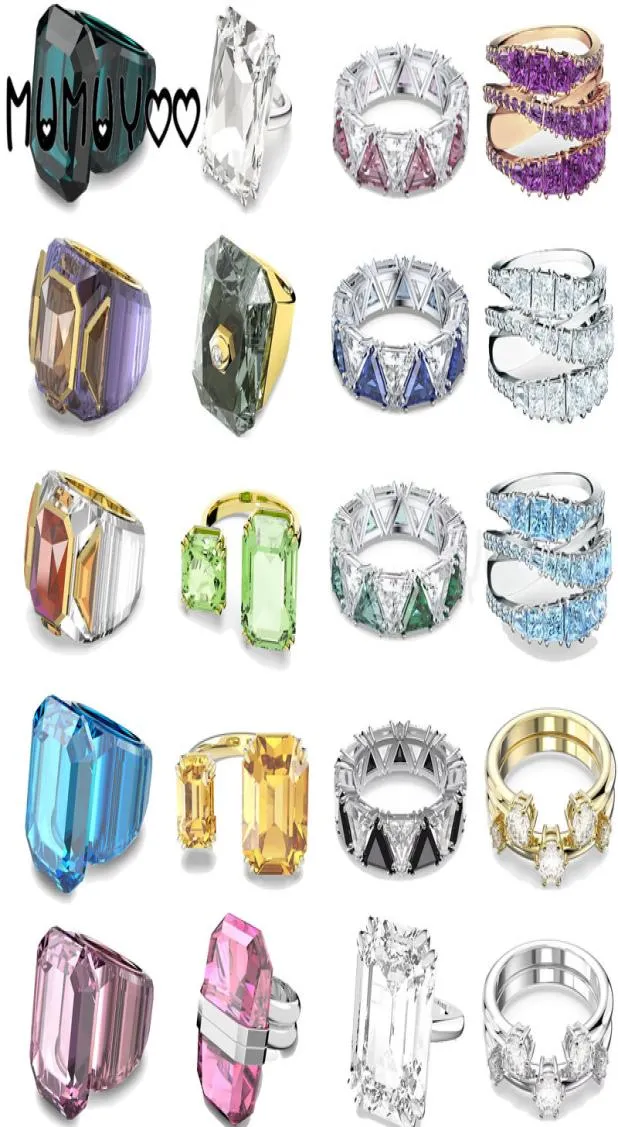 Модные кольца ювелирные украшения высококачественные чары спираль серии Twist Австрийский хрустальный романтический подарок для женщин с 2207168285565