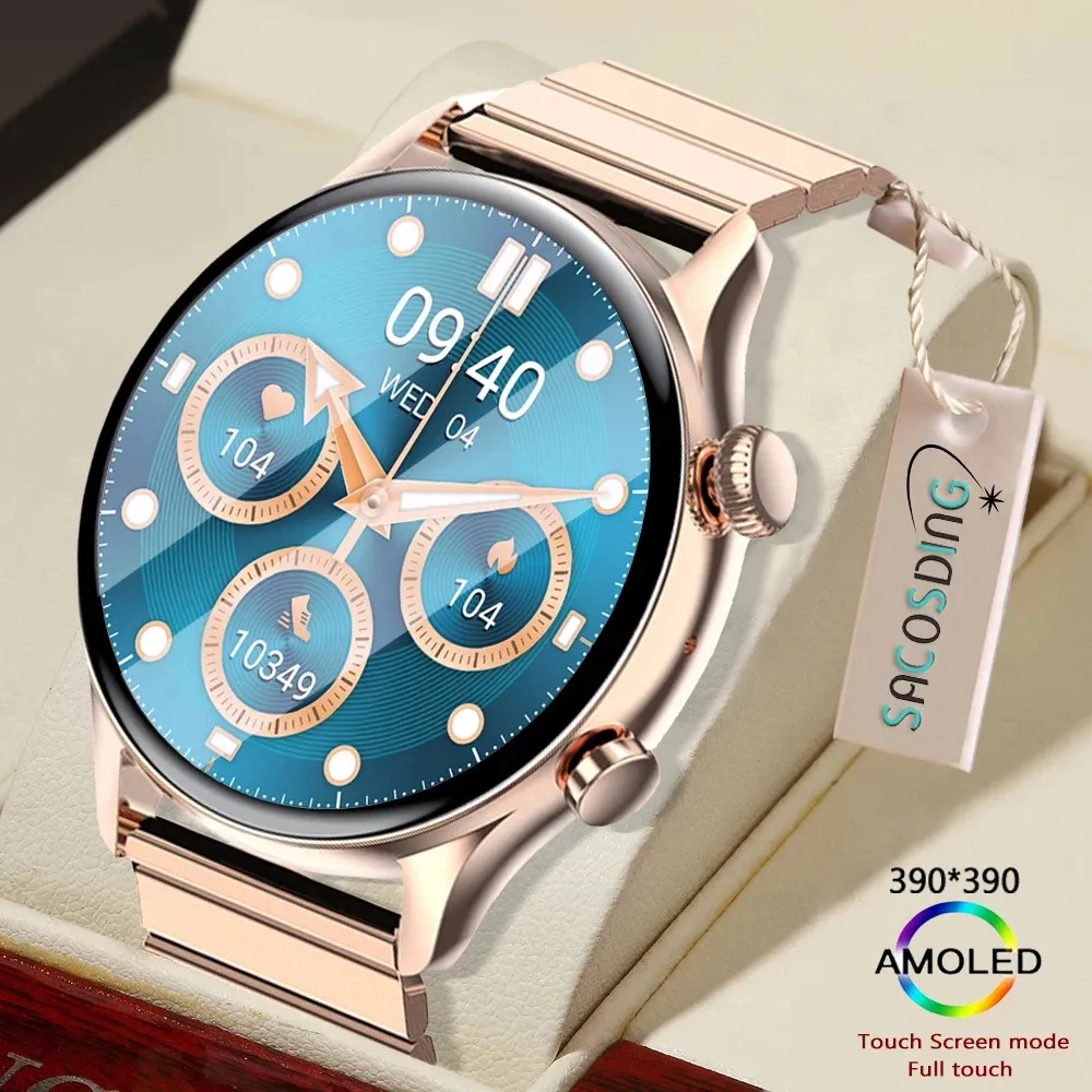 Montres 2023 Bluetooth Call Ladies Smart Watch Men Men de la fréquence car