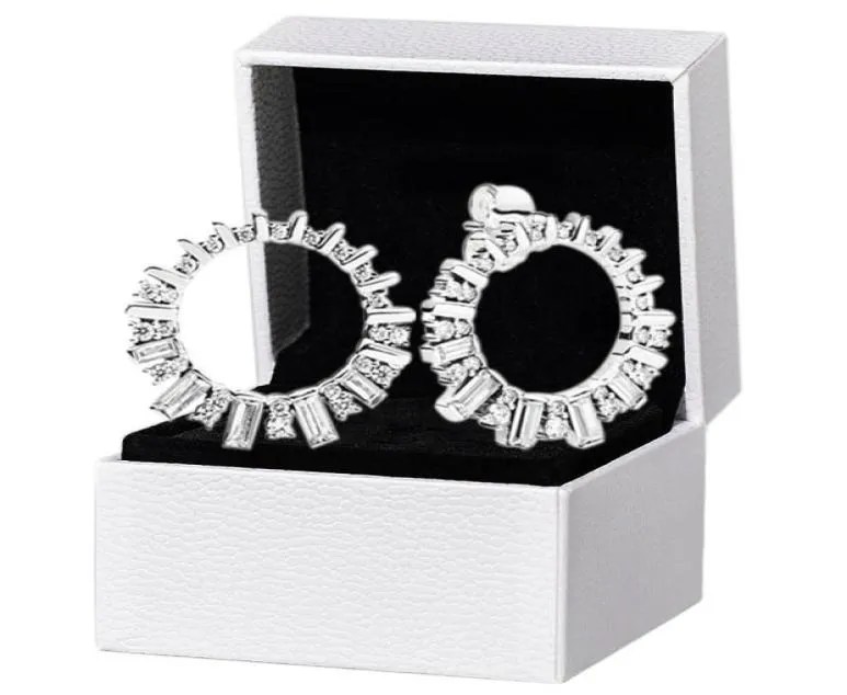 Cz Diamond Sparkling Beauty Glacier Shind Serging 925 Серебряная серебряная коробка для женщин свадебные подарки для женщин 4307418