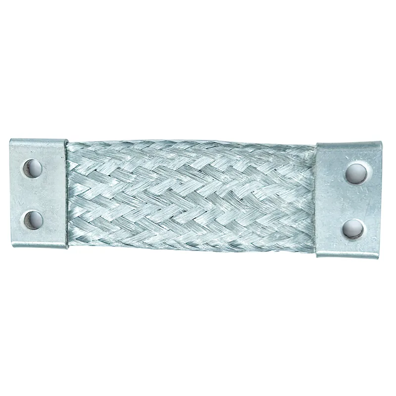 M6 Flexible Busbar 200A 300A 400A Double-hole Plated Copper Braided ...