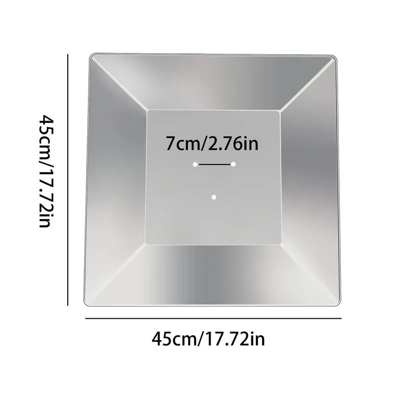 Reflector Shield For Patio Heater: Sided Pyramid Heat Reflector