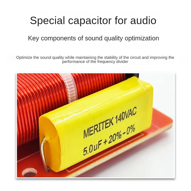 120W 2-Way Car Audio Crossover - Pair With Overcurrent Protection For Clearer Sound