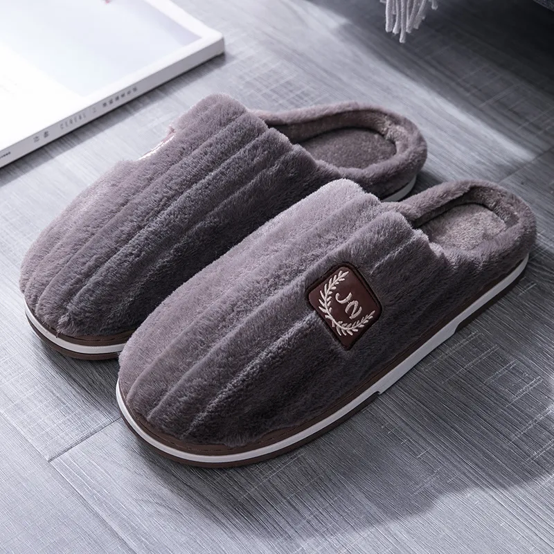 Save Big on Bulk Mens Large Slippers Indoor Outdoor Slippers For Men Large  Size Plush House Shoes, Men's Slippers Size 13, Warm Fleece Lined Slides