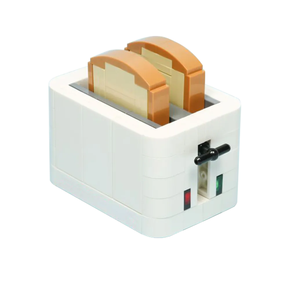 Toy Kitchen Appliance Building Block Toaster Bread Maker for Kids ...