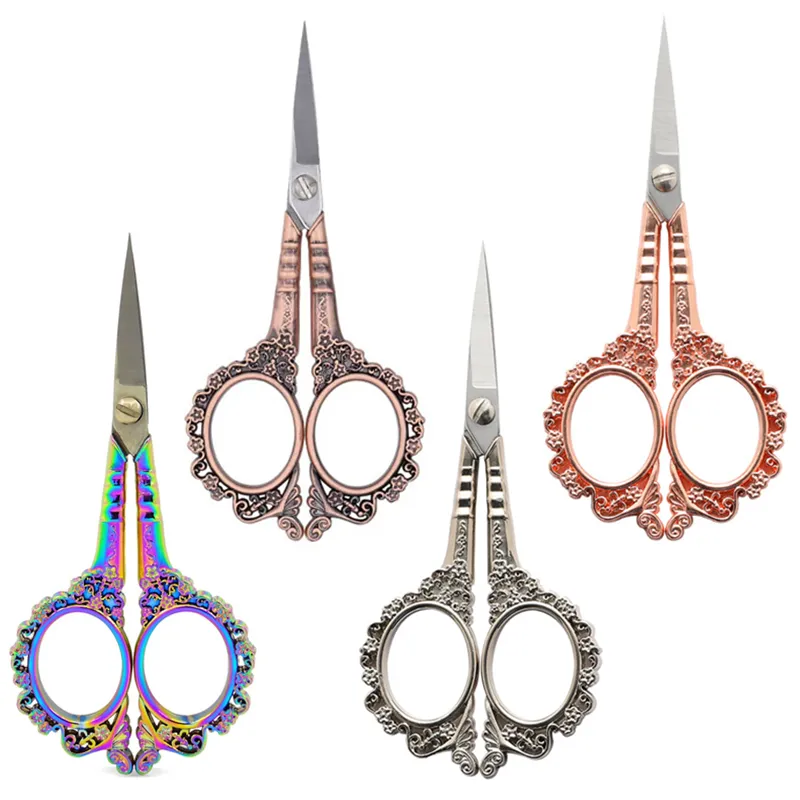 ハンドメイドせろ DHgate.com:2024 Vintage Cross-Stitch Fabric Scissors with