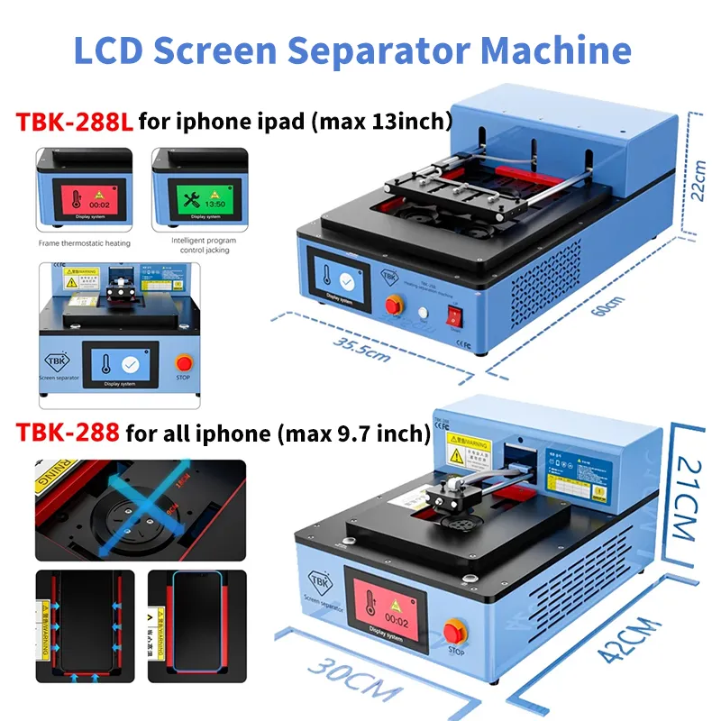 TBK 288L LCD Screen Separator Machine with Built-in Pump Vacuum