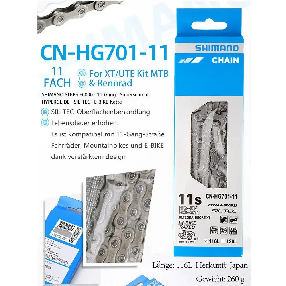 SHIMANO DEORE SLX XT M7100/M8100 bike chain Original 9V/10V-11V