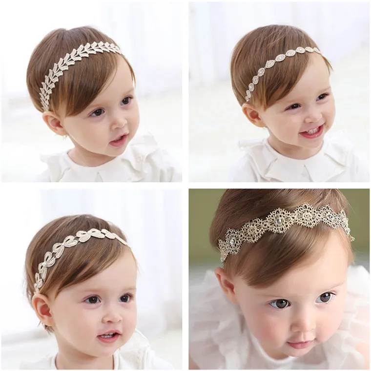 Strinaistone Girls Head Pieces Accessoires Bandons Crystal Flower Girl Hair Accessoires