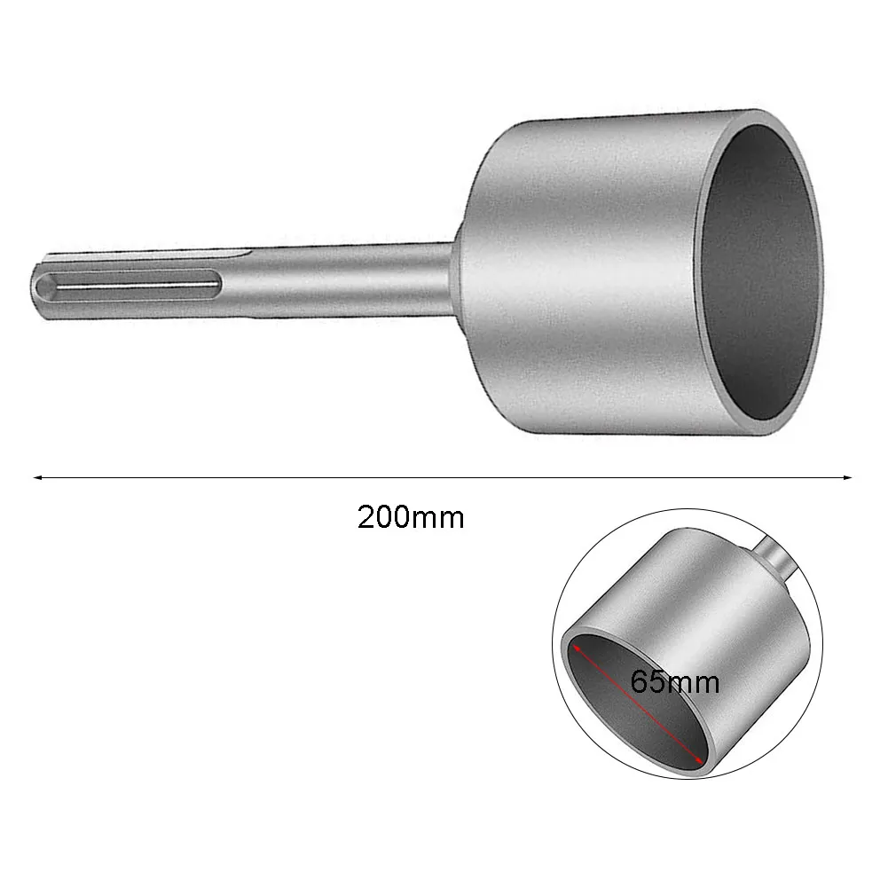 DHgate 30 45 65mm Ground Rod Driver Steel Drill Bit with Socket for Electric Pick Rotary Hammer Drill Home Garden