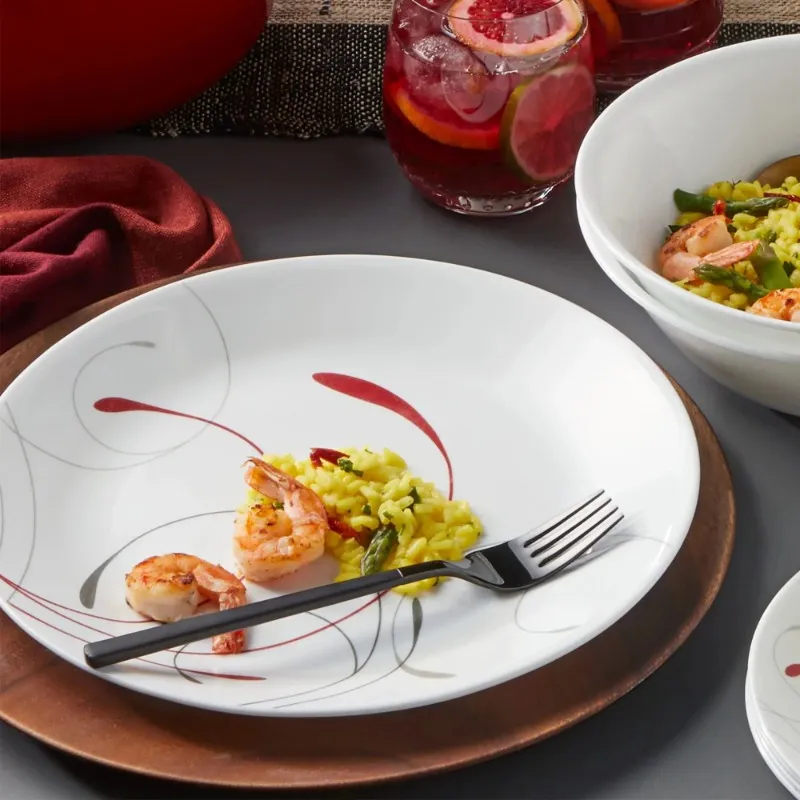 Pfaltzgraff Joanne Dinnerware With Corelle Splendor In White And Red Round From Ddmyearth 41.31 DHgate.Com