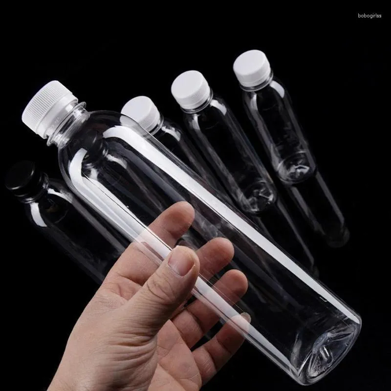 Storage Bags Disposable Beverage Bottles PET Transparent Plastic Fruit Juice Food Grade Materials With Lids Milk Packaging