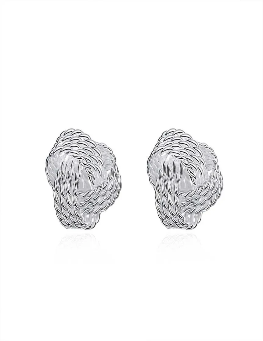 CAMBINO 925 Orecchini per borchie love in argento in argento sterling per donne da donna 12 mm di diametro polacco High3596822