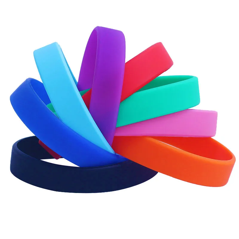 Bracelet en caoutchouc en silicone en gros bracelet bracelet bracelet bracelet sportif pour femmes hommes