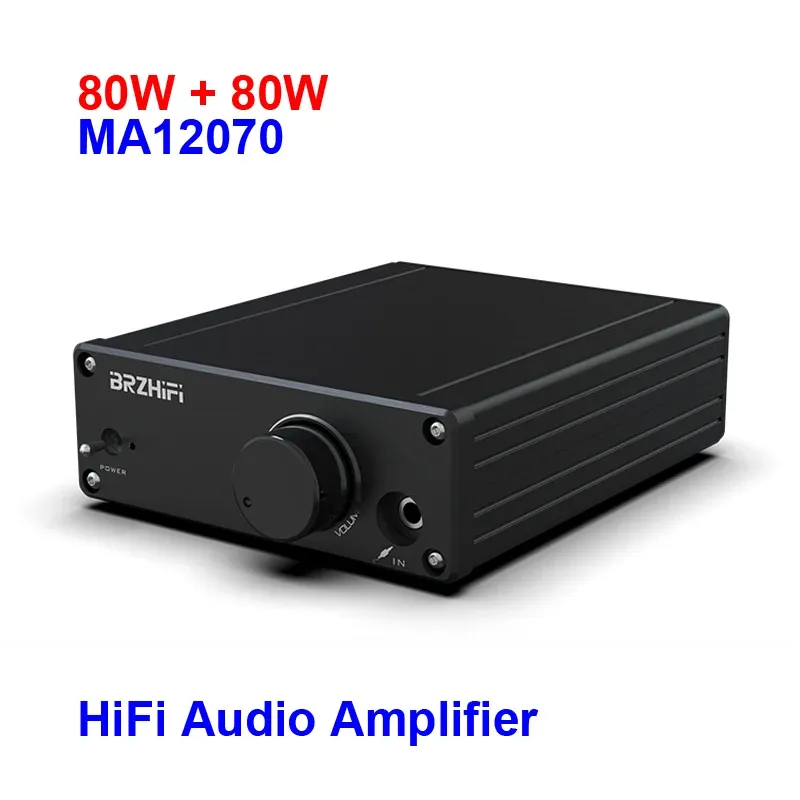 Amplifier 2*80W Infineon MA12070 Digital Audio Power Amp MA12070P Speakers 20W~200W HiFi Stereo Amplifier Class D Aux DC1519V