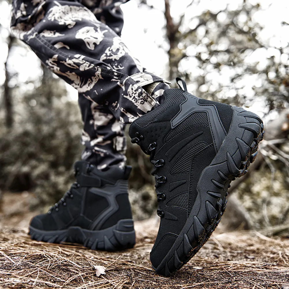 Botas De Combate Tácticas Impermeables Para Hombres: Zapatos De