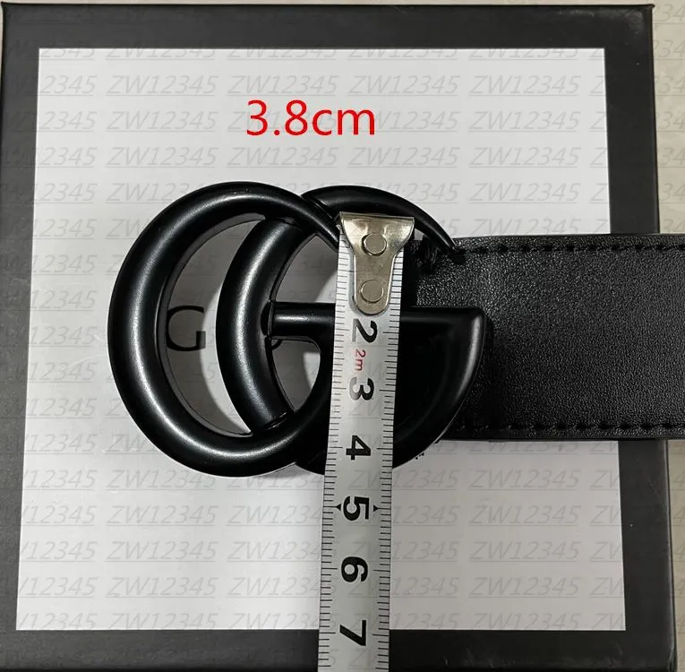 Cinturones de diseñador de hombres Women Women Ceinture Ceinture Gold Hebilla de cuero Genuino Cinturón de cuero altamente calidad ancho de vaca 2.0cm 2.8 cm 3.4cm 3.8 cm de longitud 95-125 cm con caja de regalo