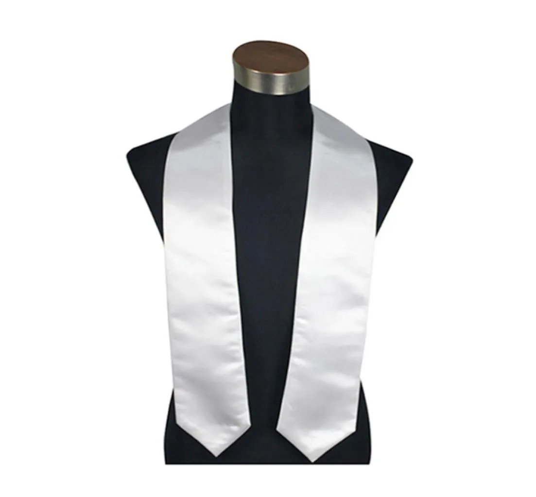 100pcslot 72 pouces diplômés étudiant senior vneck logo imprimer home textile sublimation vierge graduation stoles pour les étudiants1620020