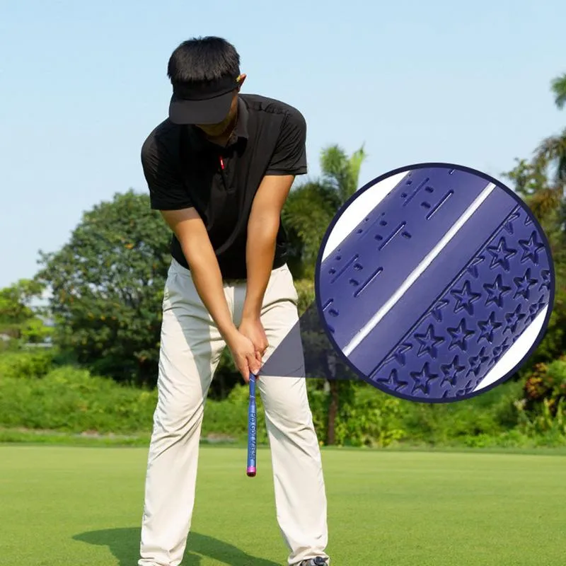 Pro Golf Swing Trainer Grip Training Aid Alignment Rods, Sound