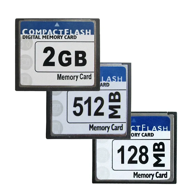 بطاقات COMPACTFLASH I بطاقة الذاكرة الرقمية 128 ميجابايت 256 ميجابايت 512 ميجابايت 1 جيجابايت 2GB نوع بطاقة فلاش مضغوطة