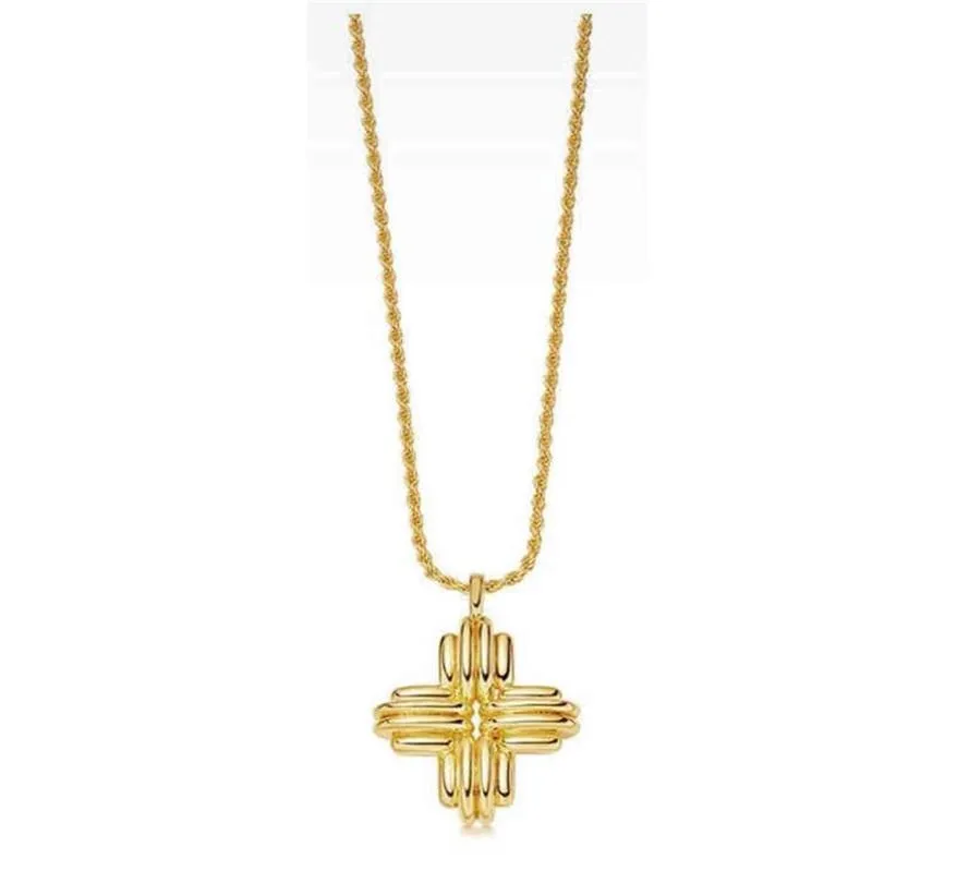 Collier de mode Missoma Gold Light Luxury Platage 18k Couleur en or Pratte Prulant chaîne 230F2798491