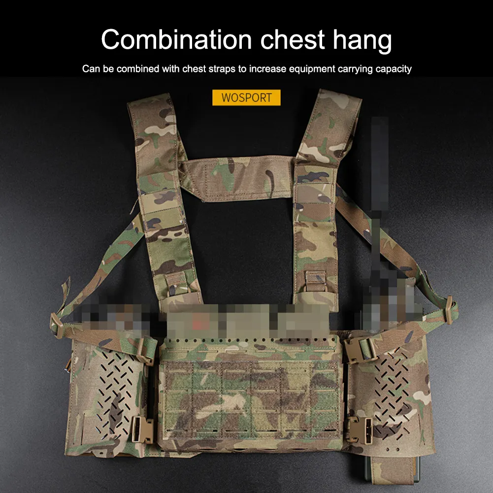Tactical Molle Pouch Set: Radio Holder Magazine Pouch For Chest