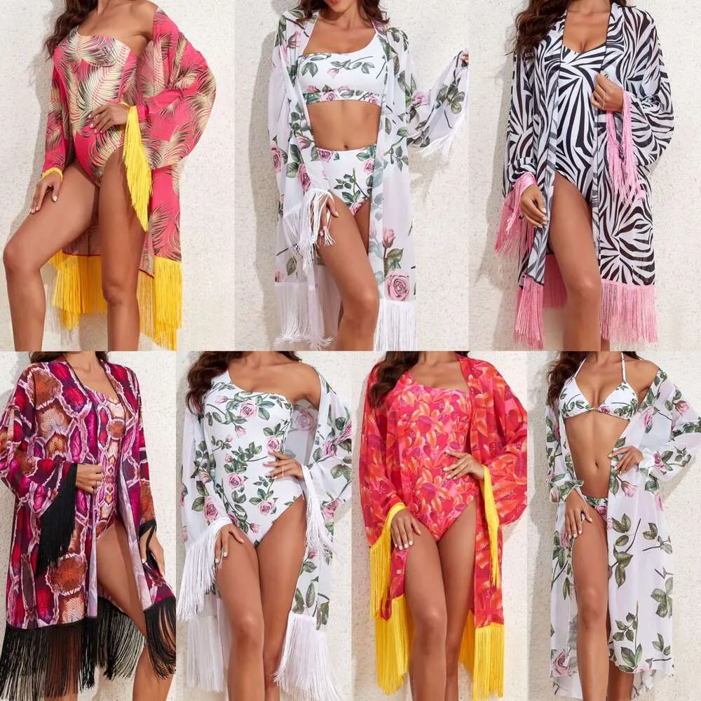 New Swimsuit Sun Protection Long Sleeved Top Bikini Three Piece Suit Women S