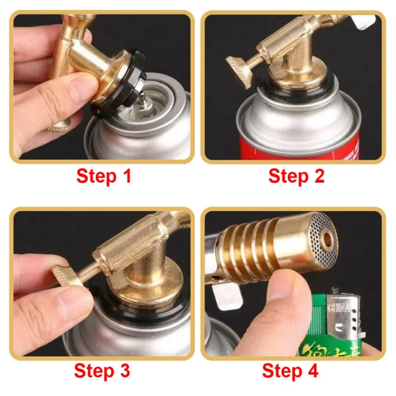 Brûleur Bunsen Portable En Laiton - Pour Gaz Butane - Avec Allumage - Neuf Chine