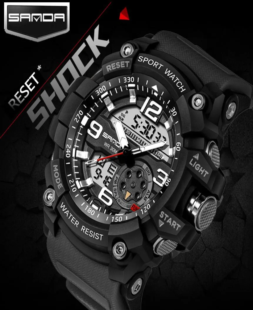 Drop Men39s Militaire Watch Men 3at Men Dateriële G Style Sport Watch Male klok S Shock Relogio Masculino Erkek Saat 759806261