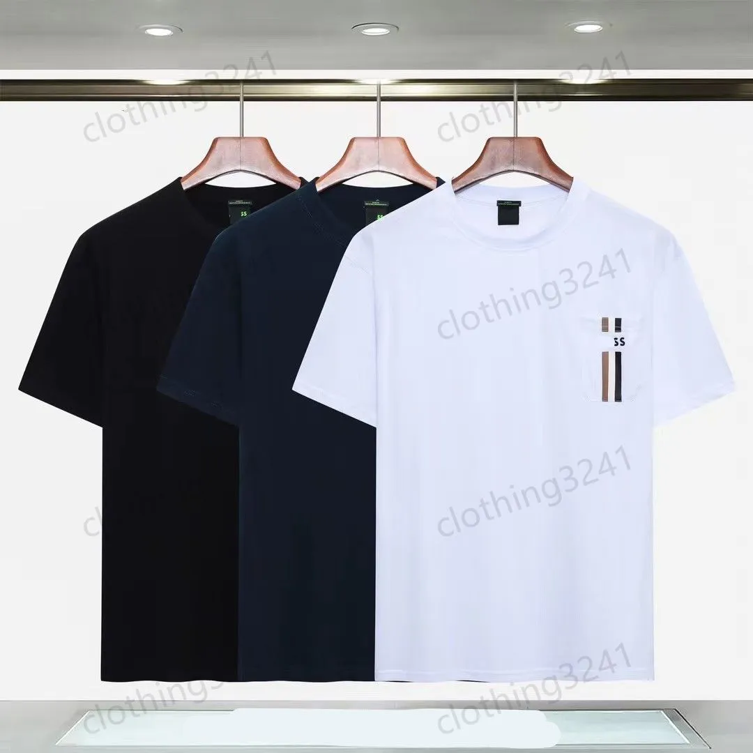 Heren T-shirt Hoogwaardige mode Mode heren plus size t-shirt luxe polo ronde nek ademende top zakelijk shirt casual tee man tops ontwerper shirts heren maat m-xxl