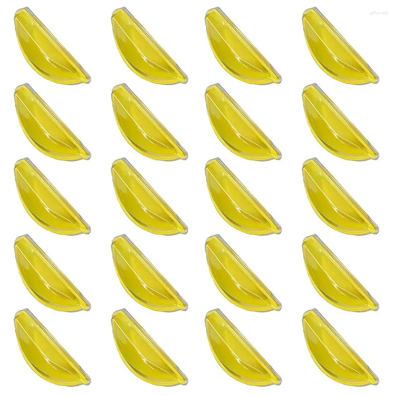 Sortez des conteneurs 20pcs Boîte à gâteau à clapet Banane Banana Forme Cookie Emballage Petits boîtiers avec couvercle de couvercle transparent Boîtes d'emballage Sandwich Take-