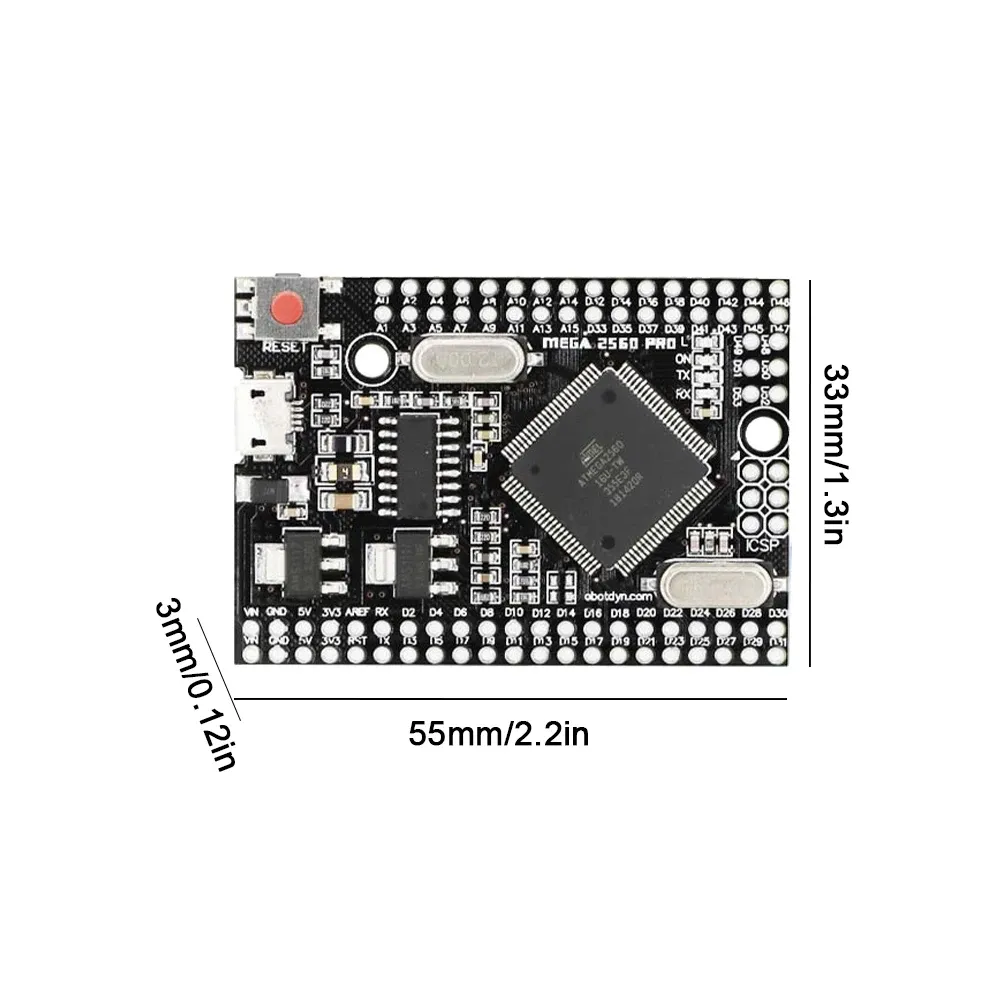 MEGA2560 PROJETO DE PROJETO DO DIY PRO DIY COM PINCELADORES MASCOS INCORDENTES CH340G ATMEGA2560-16AU COMPATÍVEL PARA ARDUINO MEGA