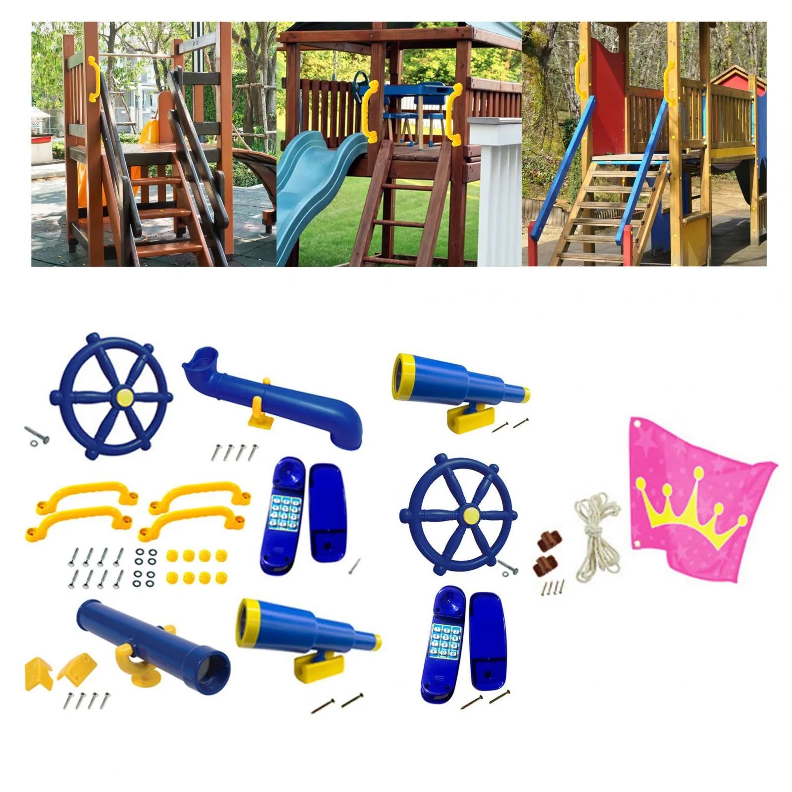 Playground Accessories Sport Toy Accessories Swing Set bijlagen voor achtertuin Play House Treehouse Outdoor Swingset