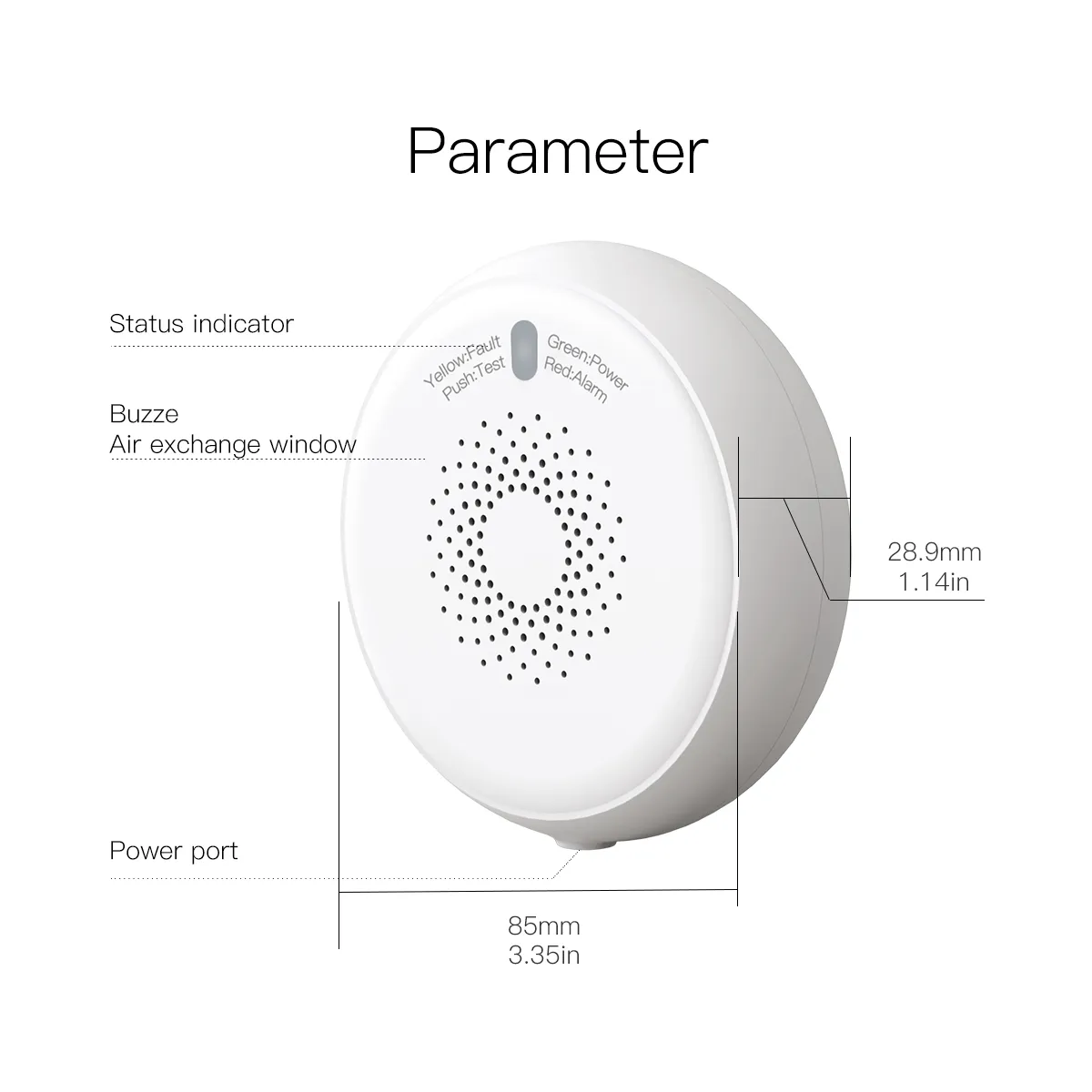 Wholesale Smart ZigBee Gas Leakage Detector Combustible Sensor Tuya ...