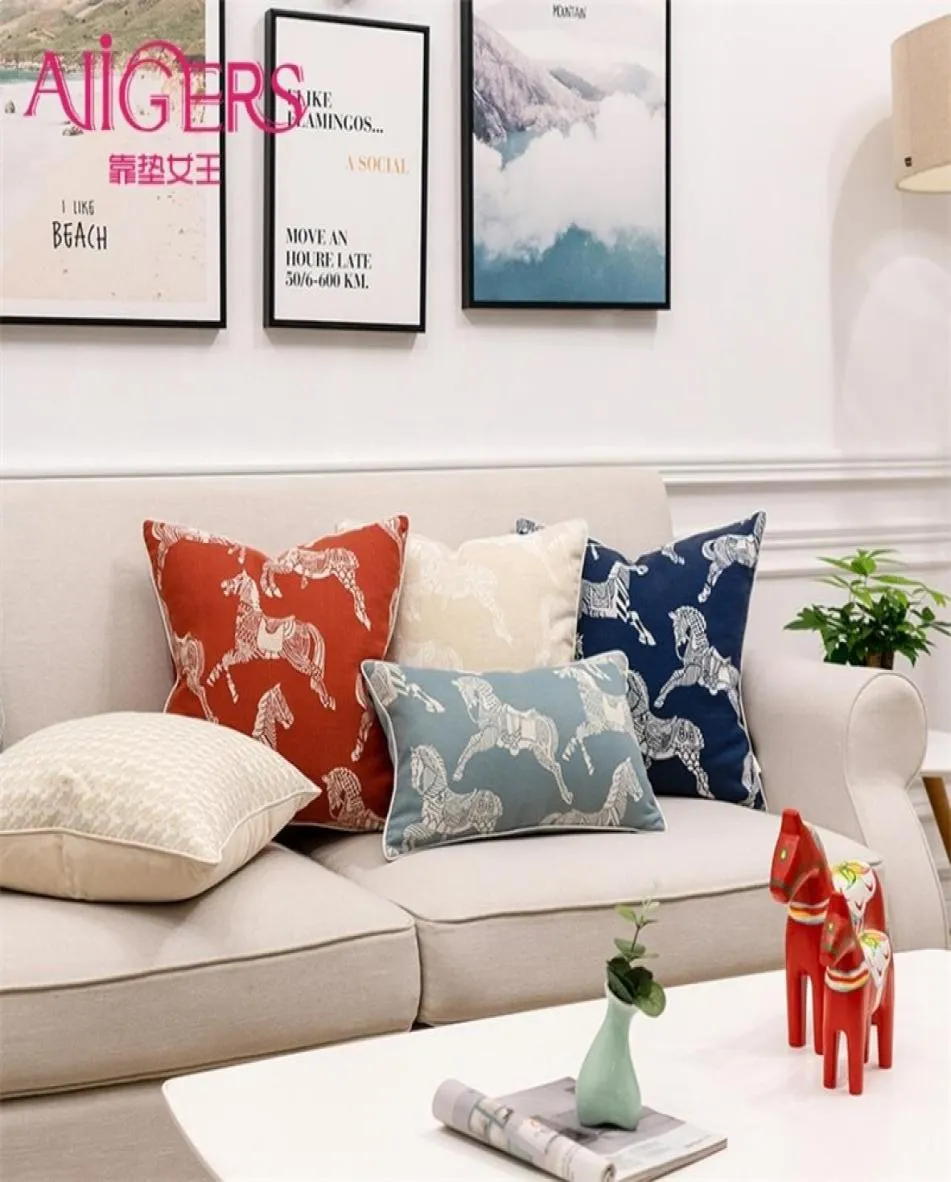 Avigers Mane European Cushion täcker Square Home Decorative Throw Pillows Fall för soffa vardagsrum sovrum LJ2012169021478