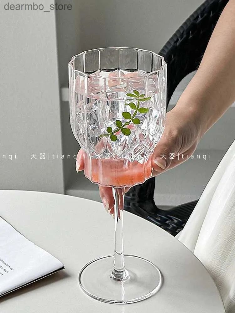 Weingläser Blütenknospe Stiel y Rotwein Lass Cup Whisky Cocktail Lass mu home Frauen Saft Lass kalte Getränke Lass Cup Bar Utensilien L49