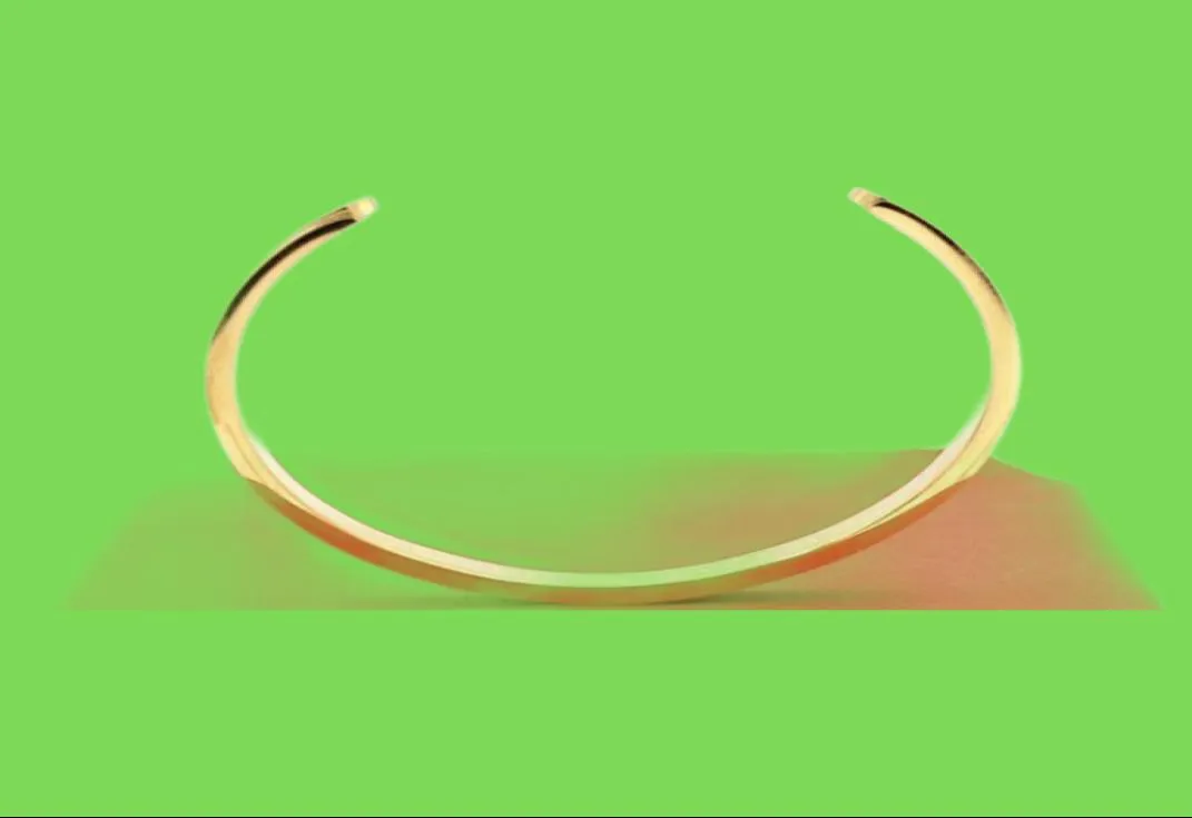 New Luxury Cuff Bangle Design High Qualtiy BraceletsBangles For Lover Stainless Steel Opening Bracelets Wedding Jewelry9129103