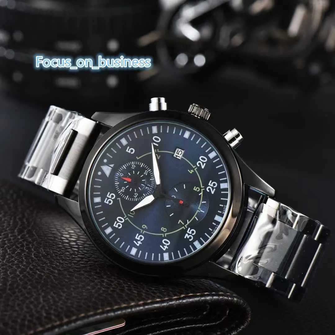 Wysokiej jakości męskie zegarki biznesowe STEL STEL Zespół Multicolor Dial Military Montre Homme Quartz Watch Męskie zegarek Relogios Homem relojes hombre