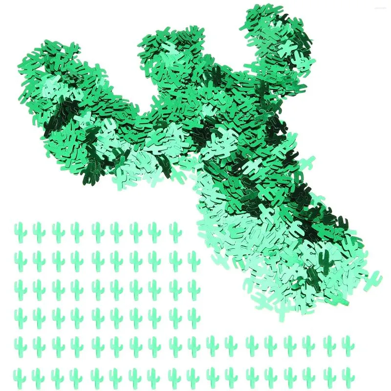 Lagringsflaskor 5 påsar kaktus konfetti dekorativa fest paljetter sommarprydnad papper karneval bord