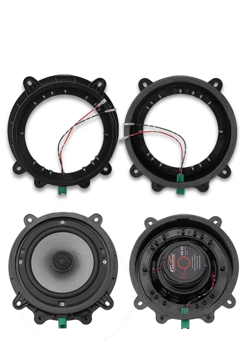 Auto -Audio -Tür -Bass -Lautsprecher Mat Audio Horn -Adapter -Kabelring Ring wasserdicht 6,5 Zoll für Tesla Modell 3 y